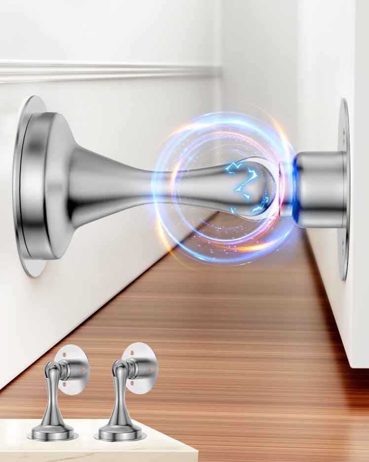 HELEMAN Magnetic Door Catch & Stopper (2-Pack)
