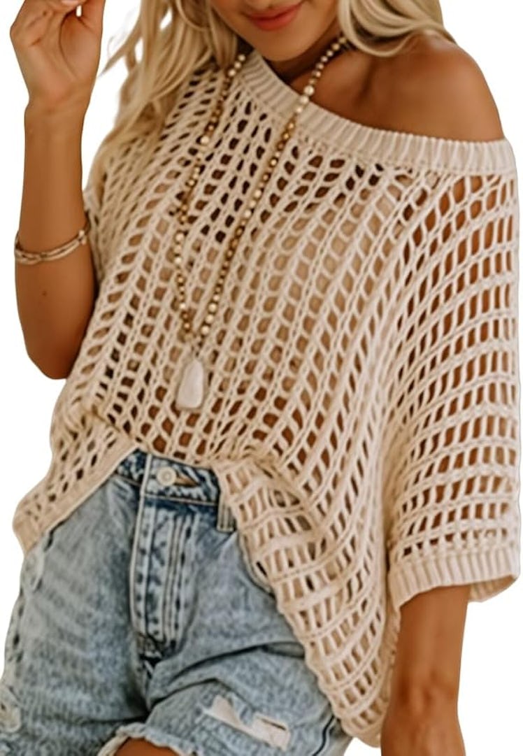 Dokotoo Crochet Pullover Top