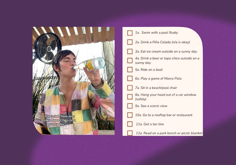 TikTok's "summer challenge" will help you make the most of the season.