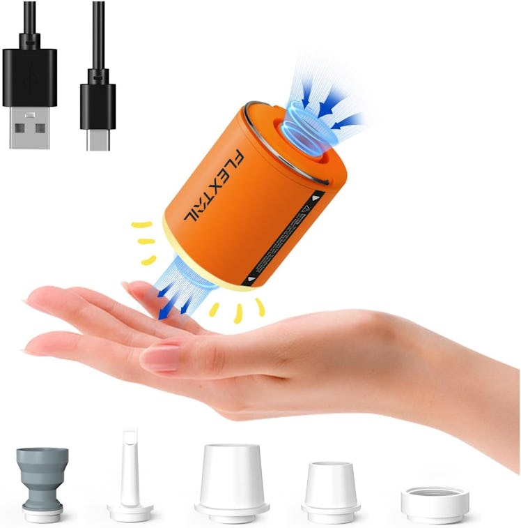 FLEXTAILGEAR Air Pump for Inflatables with Camping Lantern
