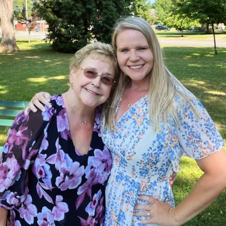 Writer Kelly Schremph smiles in a photo with her mother, who passed away last year from pancreatic c...