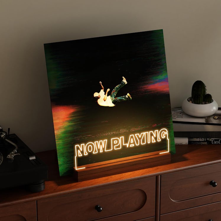 CoolGift Mart "Now Playing" Vinyl Record Stand