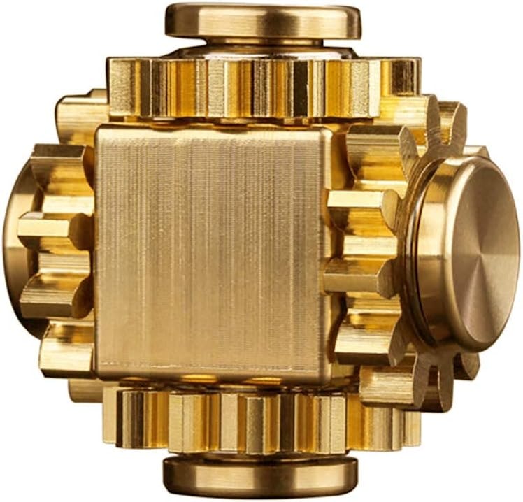 PAPUKA Pure Brass Anti-Anxiety Fidget Cube 
