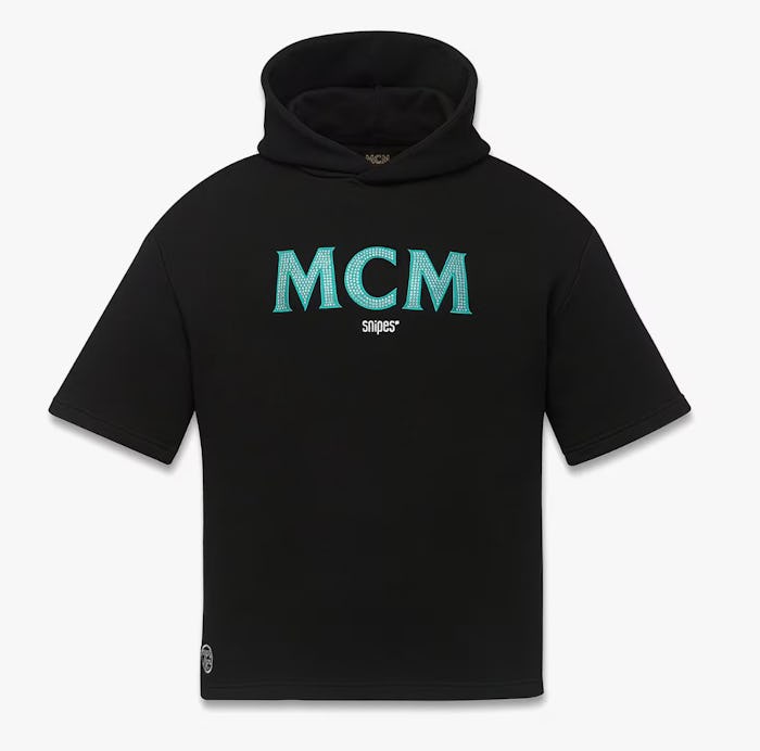 MCM x SNIPES Short Sleeve Rhinestone Hoodie