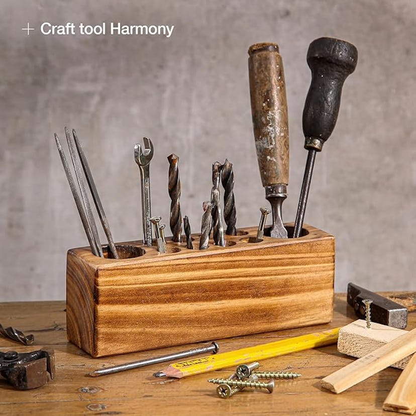 Wood Pen Holder