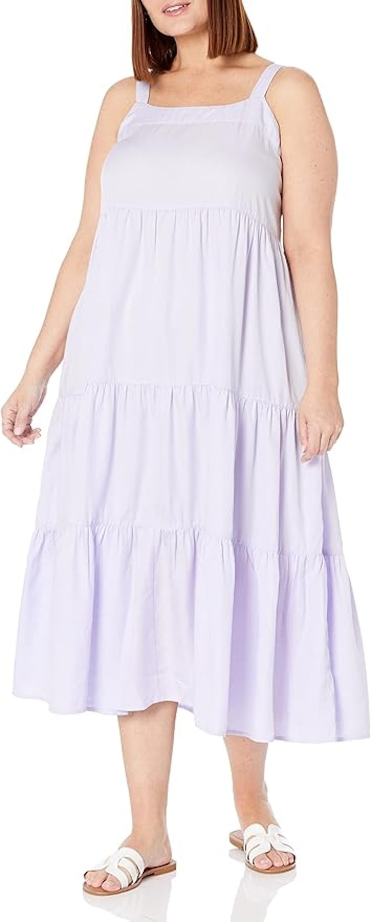 The Drop Britt Tiered Maxi Tent Dress