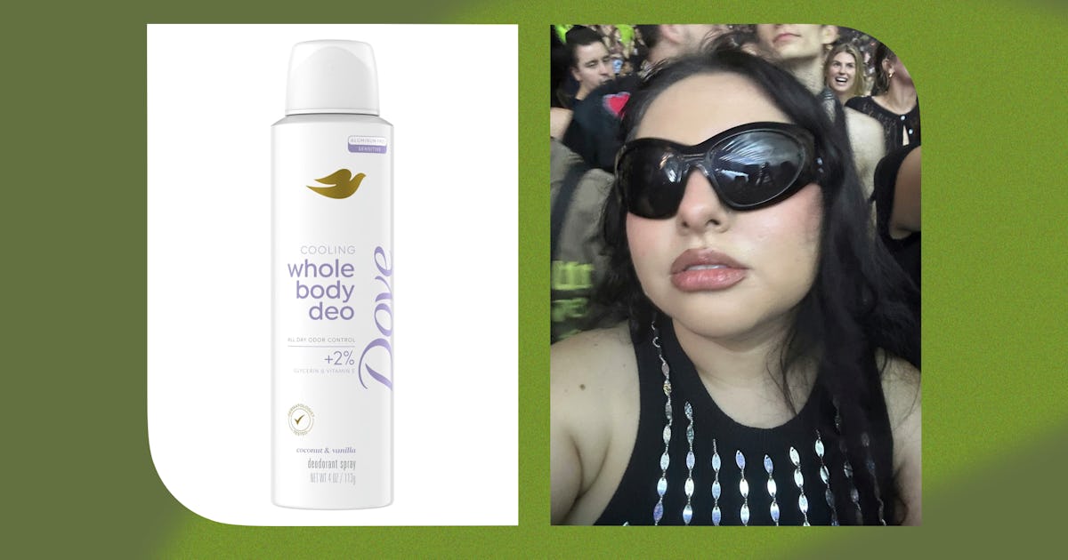 I Tested Dove's Whole Body Deodorant Spray At The Charli XCX Concert