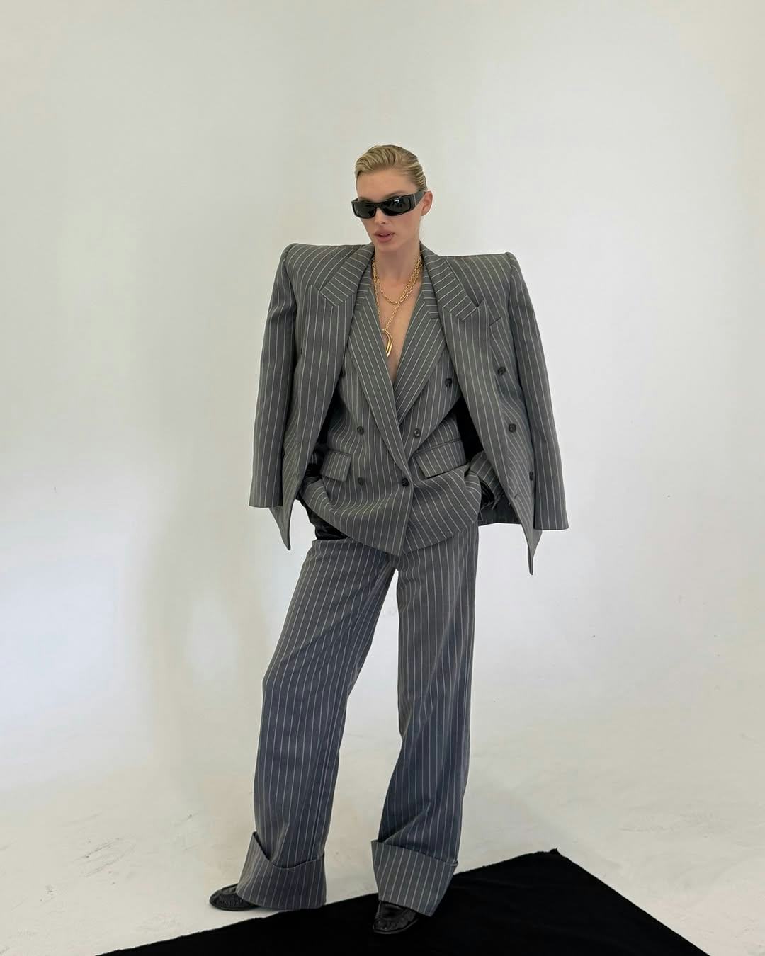 Elsa Hosk's Spicy Photo Dump Featured Exposed Undies & Freed Nips