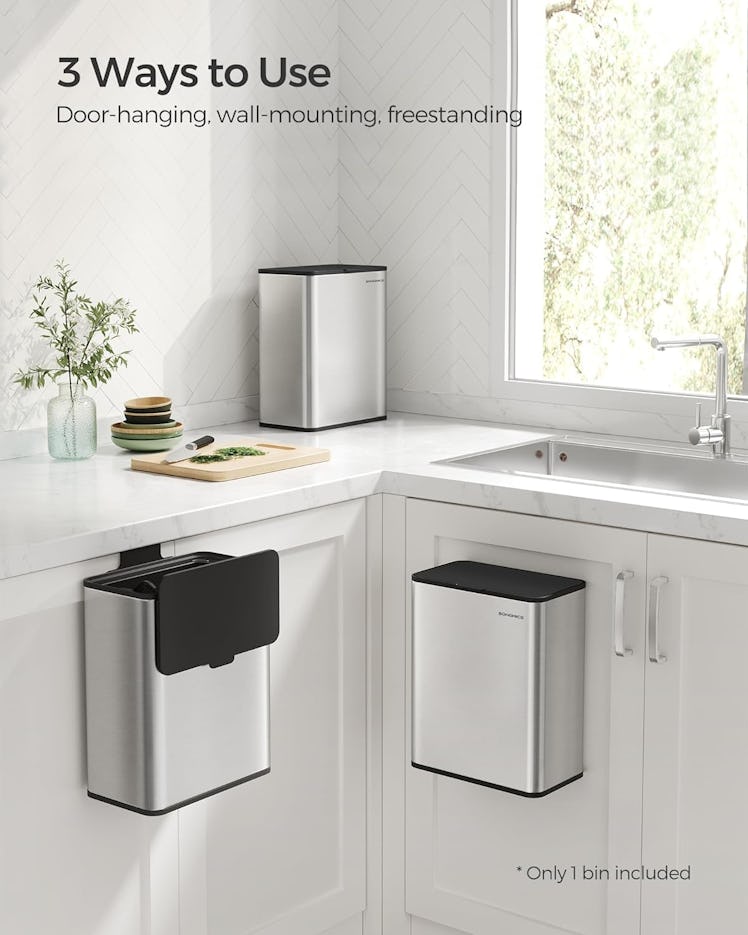 SONGMICS Hanging Trash Can