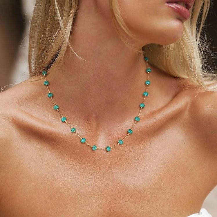 LADYGD Turquoise Necklace