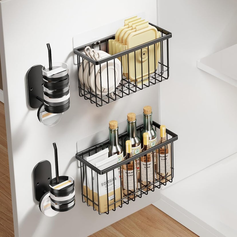 Mustorn Cabinet Door Organizer (4-Pack)
