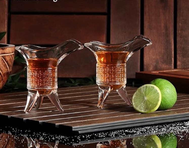 QUAFFER Tequila Shot Glasses (Set of 4)