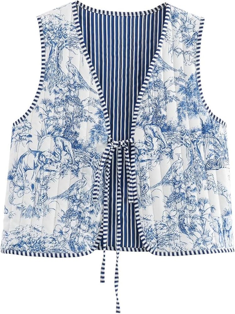 Attria Tie Front Vest