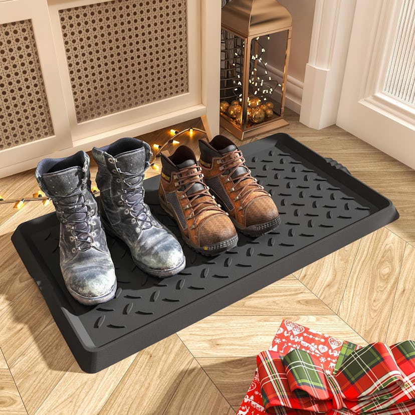 SUPENUIN Heavy Duty Rubber Shoe Mat