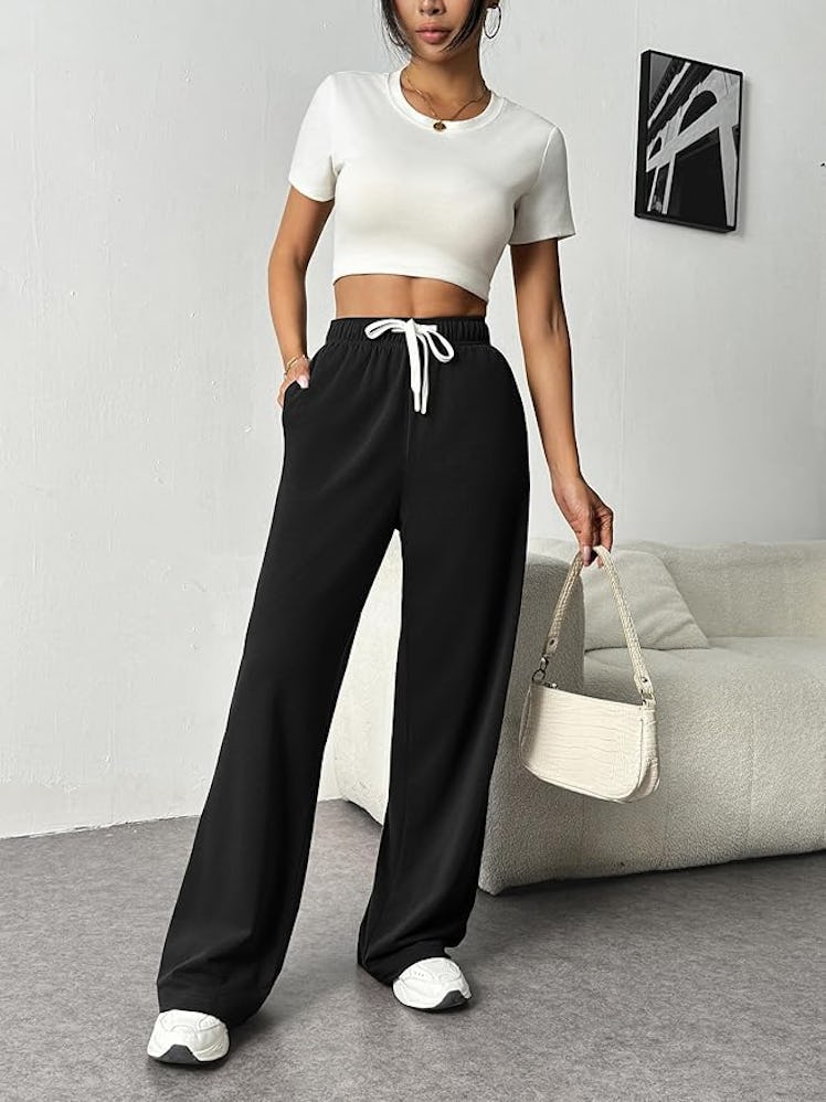PINSPARK Wide Leg Sweatpants 