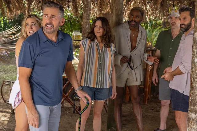 Erica Henningsen as Ginny, Steve Carell as Nick, Tina Fey as Kate, Colman Domingo as Danny, Will For...