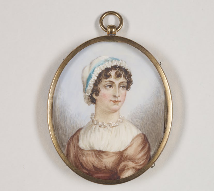 Miniature portrait of Jane Austen, 19th century. Courtesy of The Morgan Library & Museum.