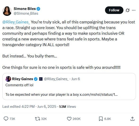 Simone Biles Reflects After Slamming Conservative Activist Riley Gaines