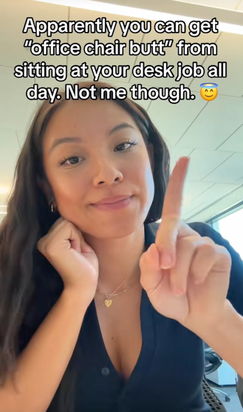 "Office Chair Butt" Comes From Sitting All Day, Tiktok Says