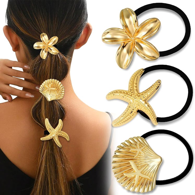Yougeigy Metal Hair Ties (3-Pack)