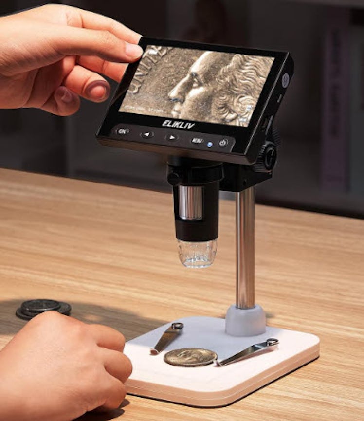 Elikliv LCD Digital Coin Microscope