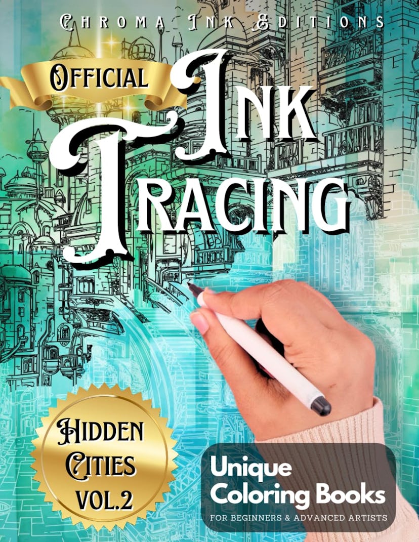 Chroma Ink Tracing Coloring Book