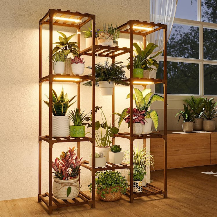 Bamworld Plant Stand with Grow Light