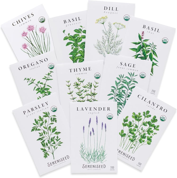 Sereniseed Certified Organic Herb Seeds (10 Pack)