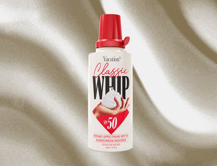 A bottle of Vacation's Classic Whip in SPF 50