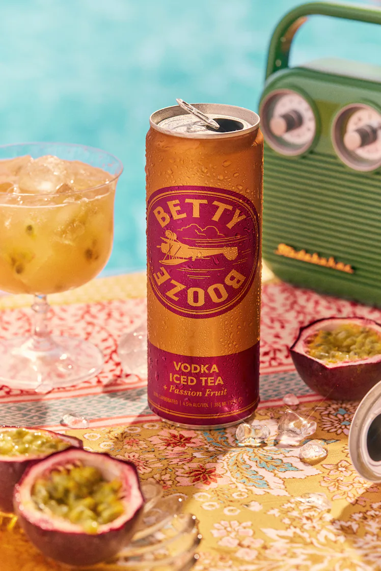 Cardston Booze I Tried Betty Booze's Vodka Iced Teas With Lemonade & Passion Fruit