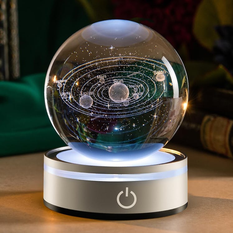 IFOLAINA 3D Solar System Crystal Ball