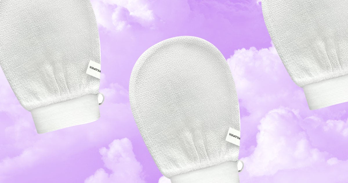 The Absolute Best Exfoliating Glove That Literally Sloughs Off Your Skin