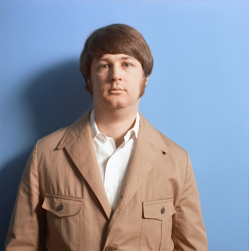 LOS ANGELES - 1968: Singer Brian Wilson of the rock and roll group "The Beach Boys" poses for a port...