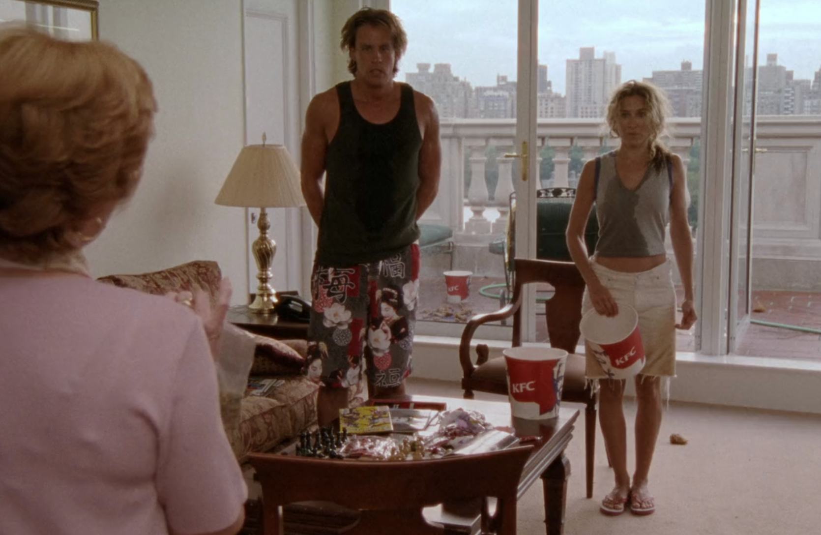 Carrie and Wade on Sex and the City. Screenshot via Max