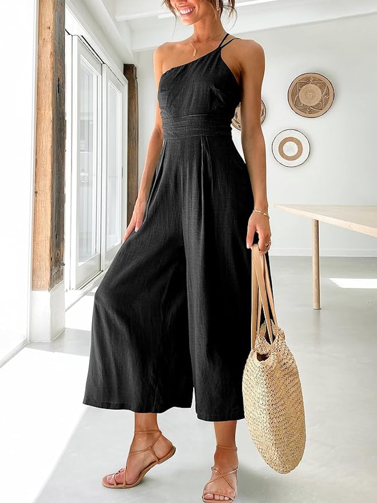 ANRABESS One Shoulder Jumpsuit