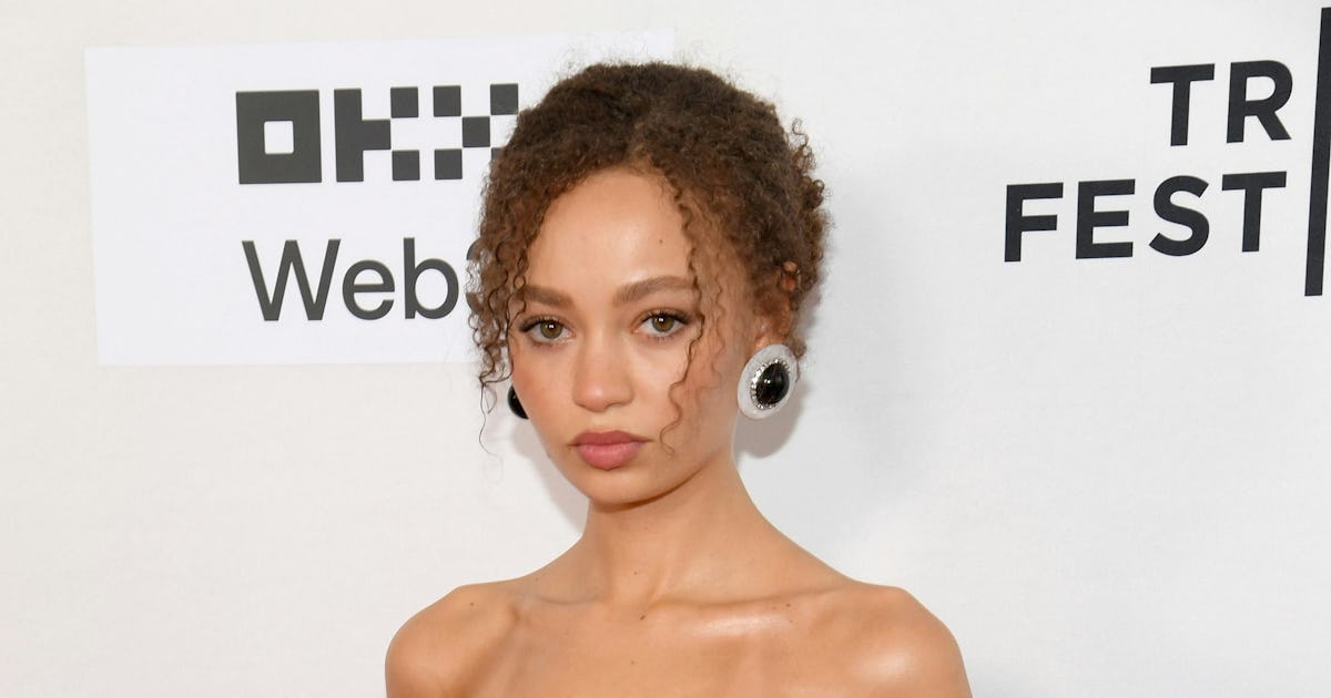 Nico Parker Channels Mom Thandiwe Newton in Ribbon-Trimmed LBD