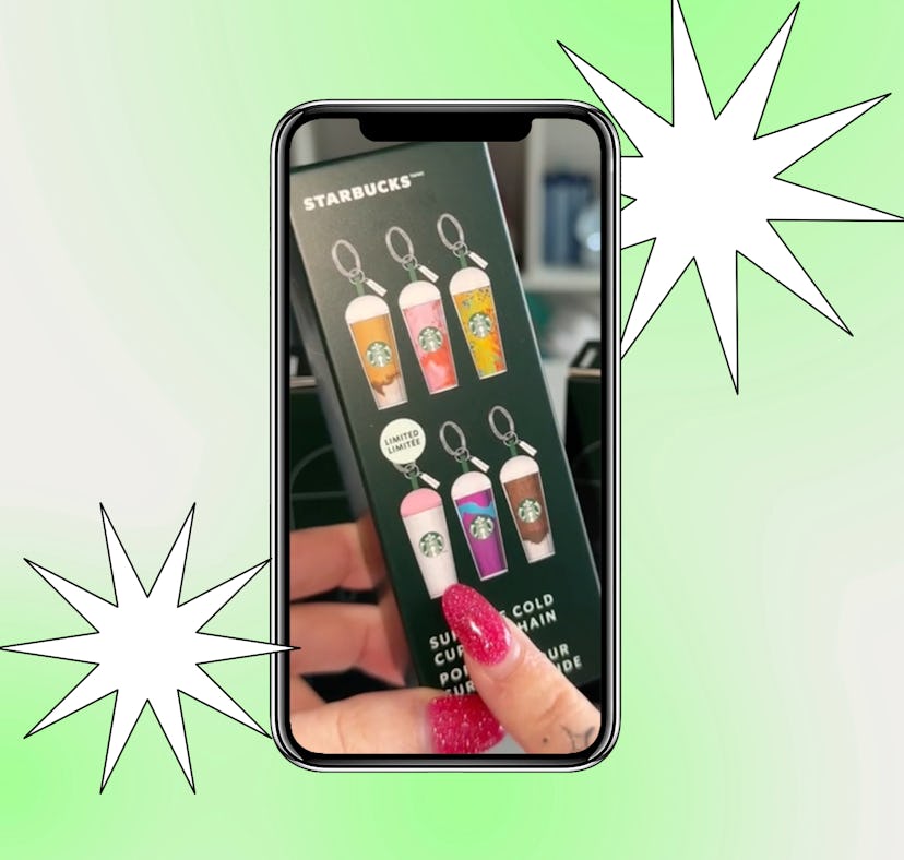 Starbucks now has mystery blind boxes with Frappuccino cup keychains.