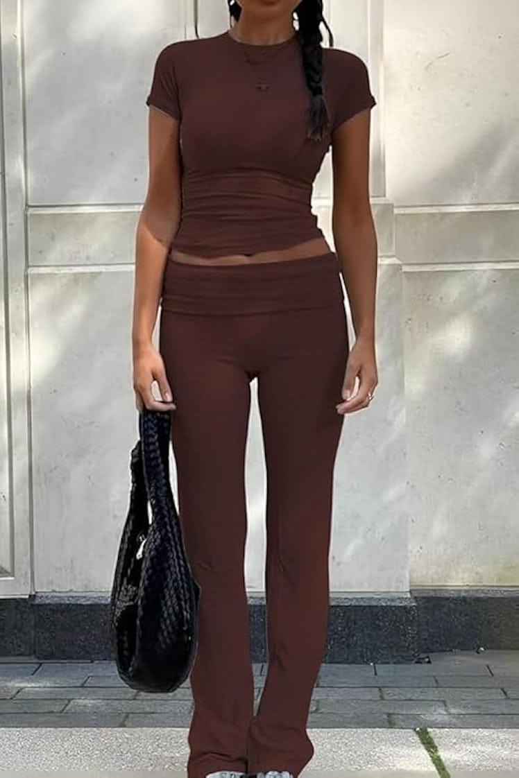 ZFLM Cropped Casual Two-Piece