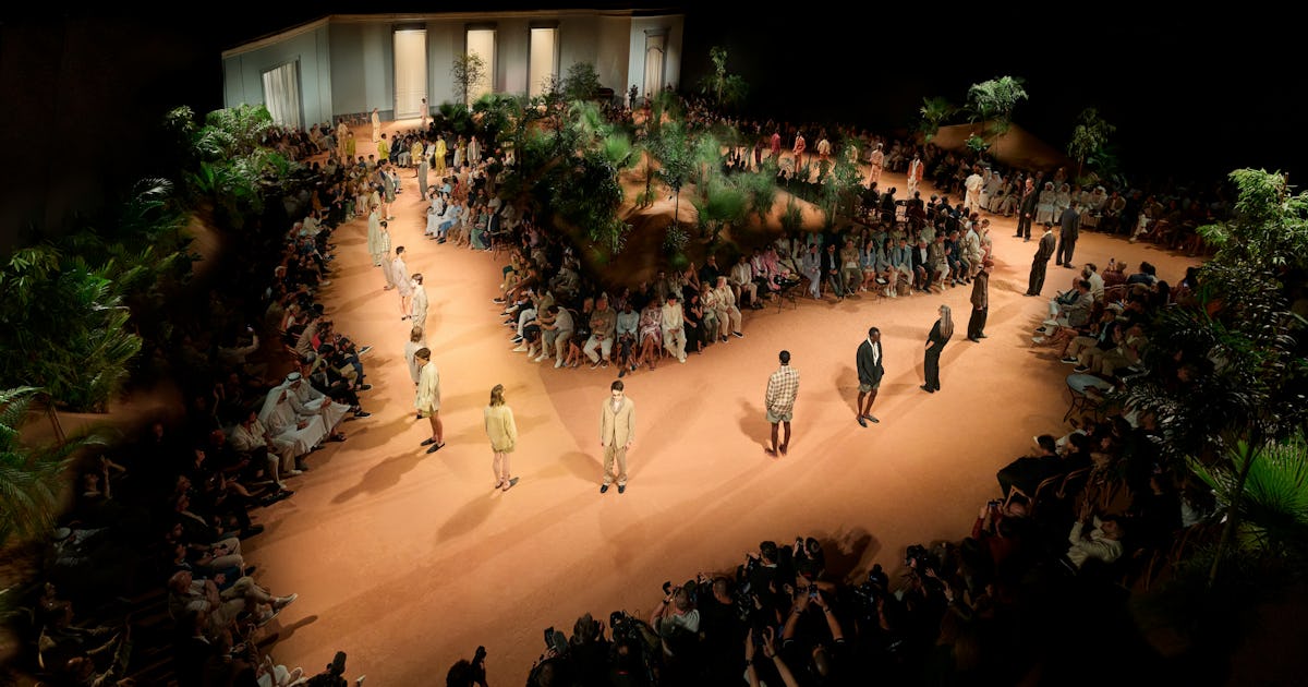 Zegna Transformed the Dubai Opera Into an Italian Villa for Men’s Spring 2026