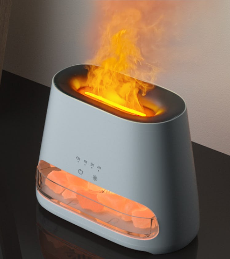 SALKING 2-in-1 Himalayan Salt Lamp & Ultrasonic Essential Oil Diffuser
