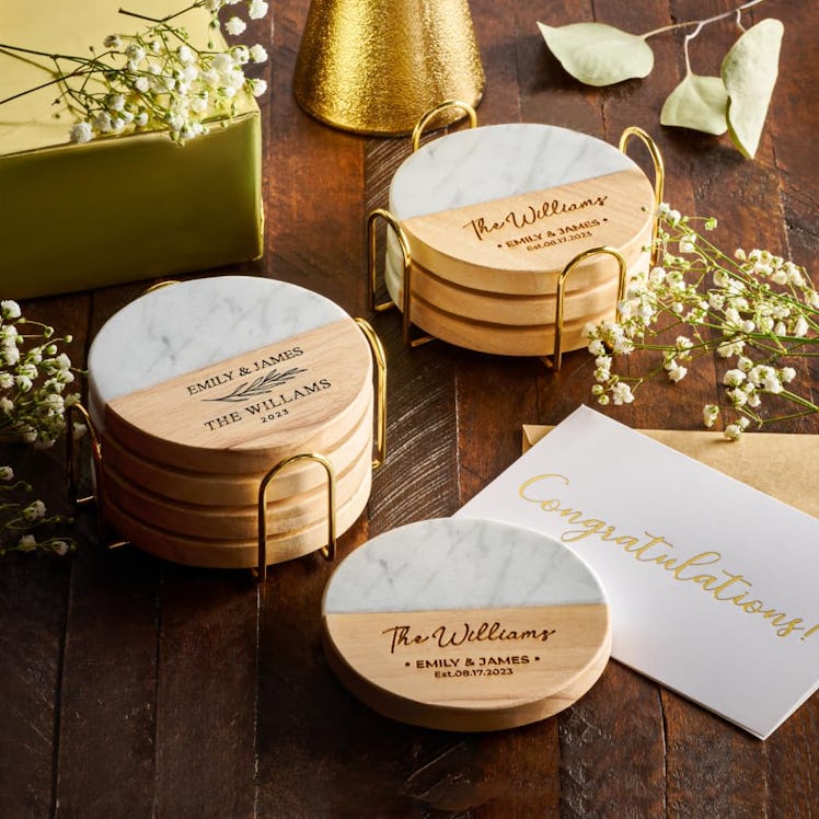 GIFTS TO ENGRAVE Personalized Coasters (Set of 2)