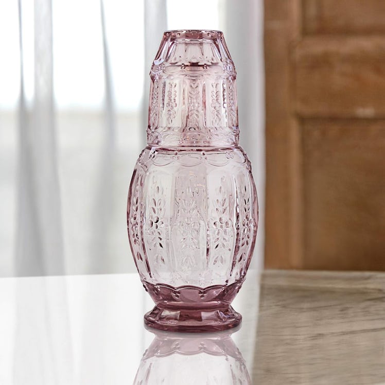 Elle Décor Vintage Bedside Water Carafe With Tumbler