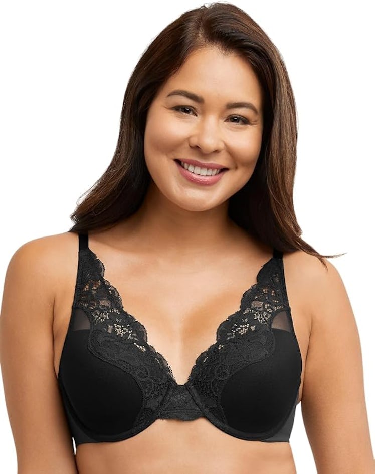 Bali One Smooth U Lace Comfort Stretch Full-Coverage Convertible Bra