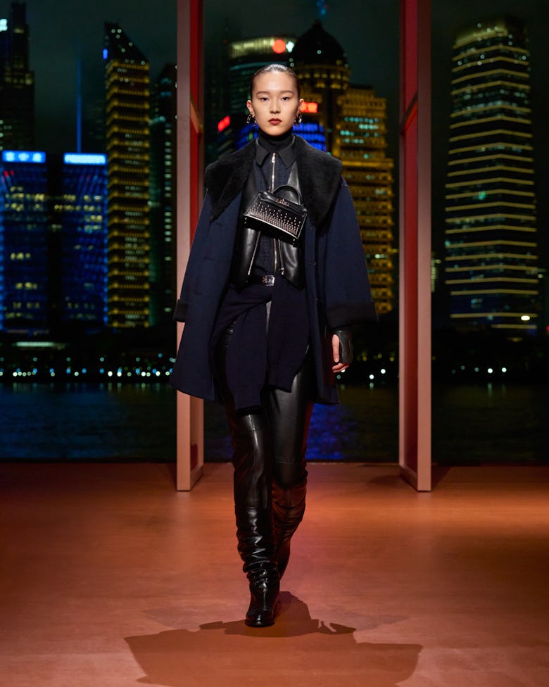 a look from hermès resort 2026 runway show in shanghai