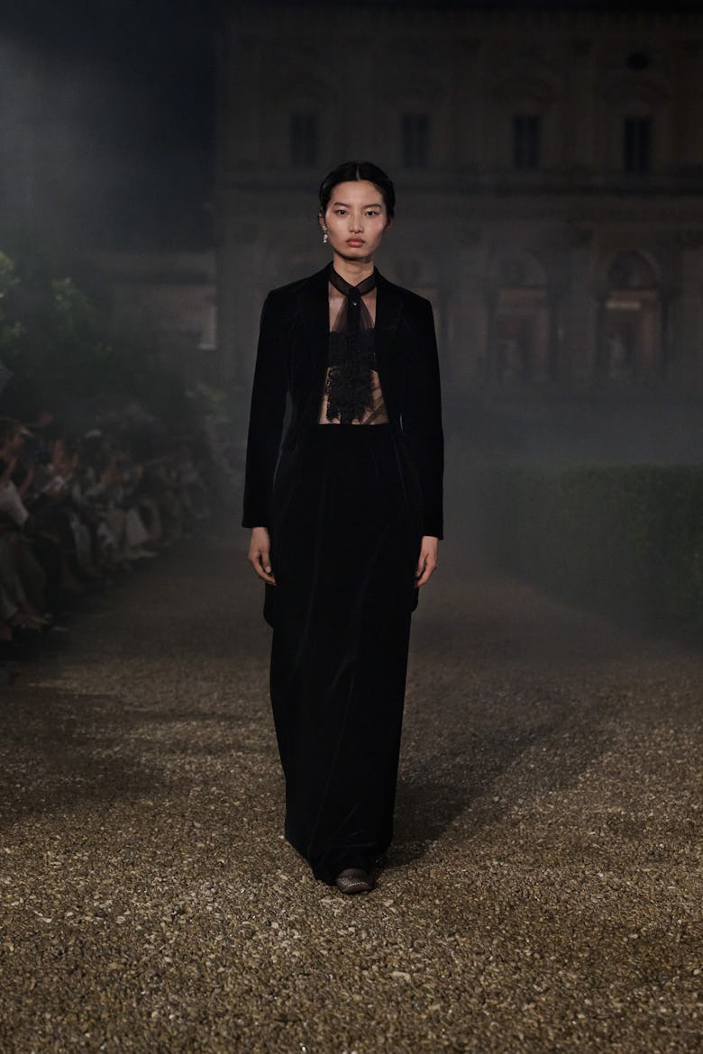 a look from dior resort 2026 collection shown in rome