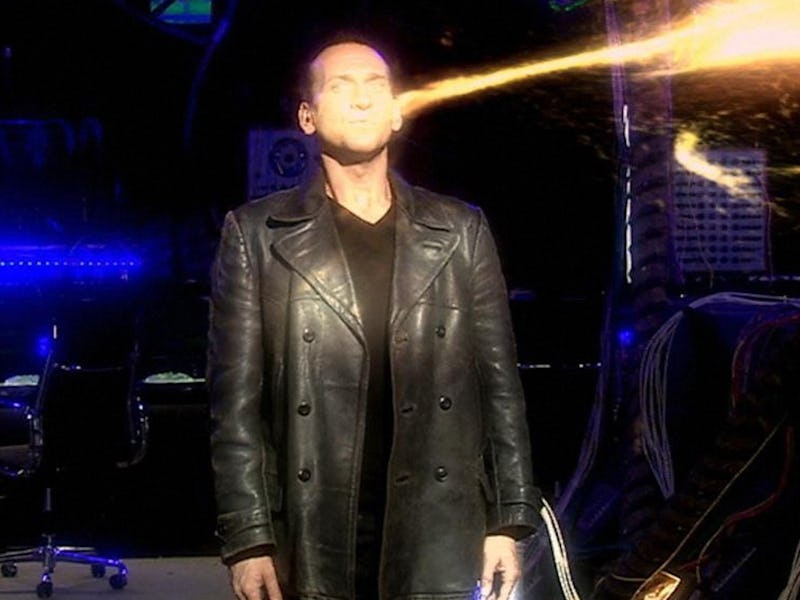 Christopher Eccleston as the 9th Doctor in "The Parting of the Ways."