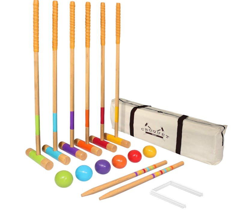GoSports Six Player Croquet Set for Adults & Kids