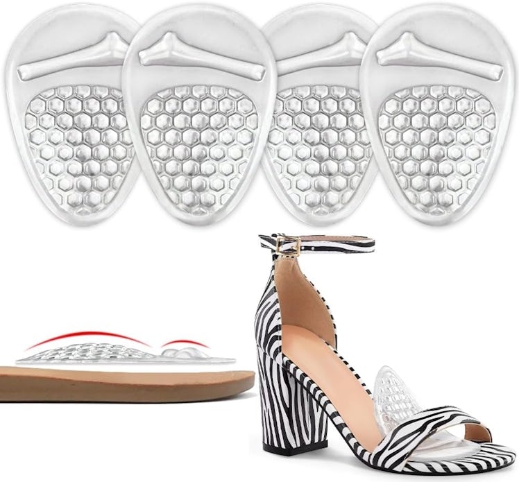 Beautulip Clear Ball-Of-Foot Cushions (2 Pairs)