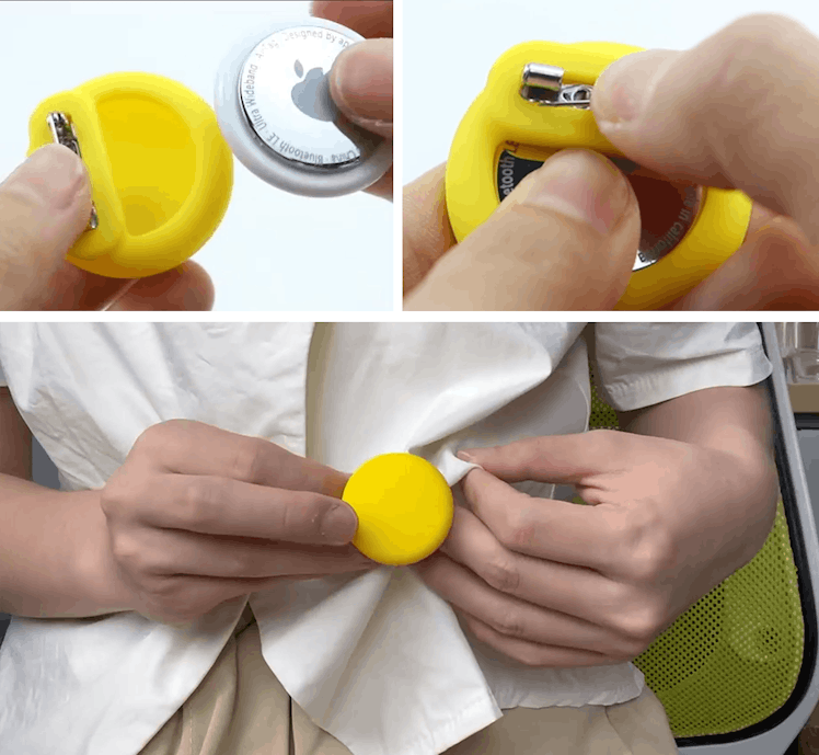 Bingcok AirTag Safety Pin Holder (4-Pack) 