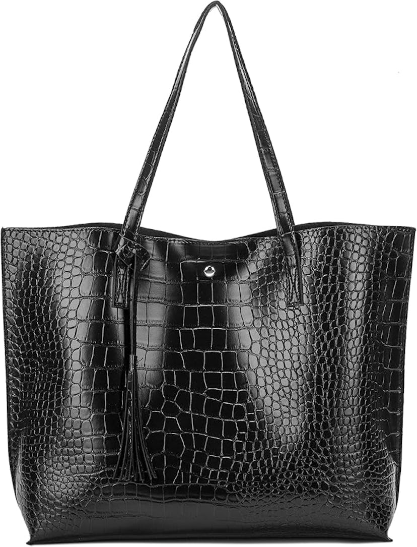 Nodykka Faux Leather Tote Bag